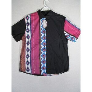 NWT Vintage Ozark Mountain Jean Co Western Womens MED Shirt Made In USA‎ Keyhole